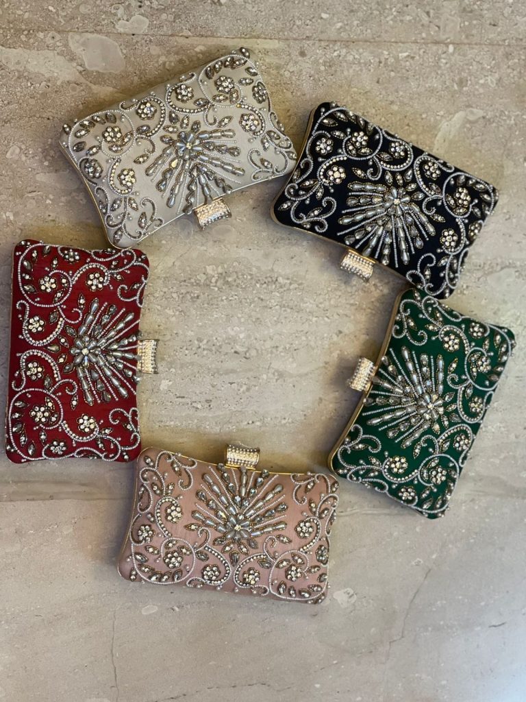 Handmade Embroidery Women Party Clutch Bag