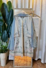 Pakistani Luxury brand inspired premium readymade 3 piece kamiz set - K-4244