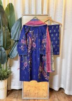 Pakistani Brand “KHADI” inspired Stitched cotton 3 piece kamiz Set k-4160