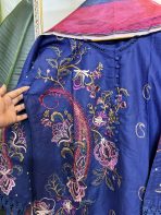 Pakistani Brand “KHADI” inspired Stitched cotton 3 piece kamiz Set k-4160