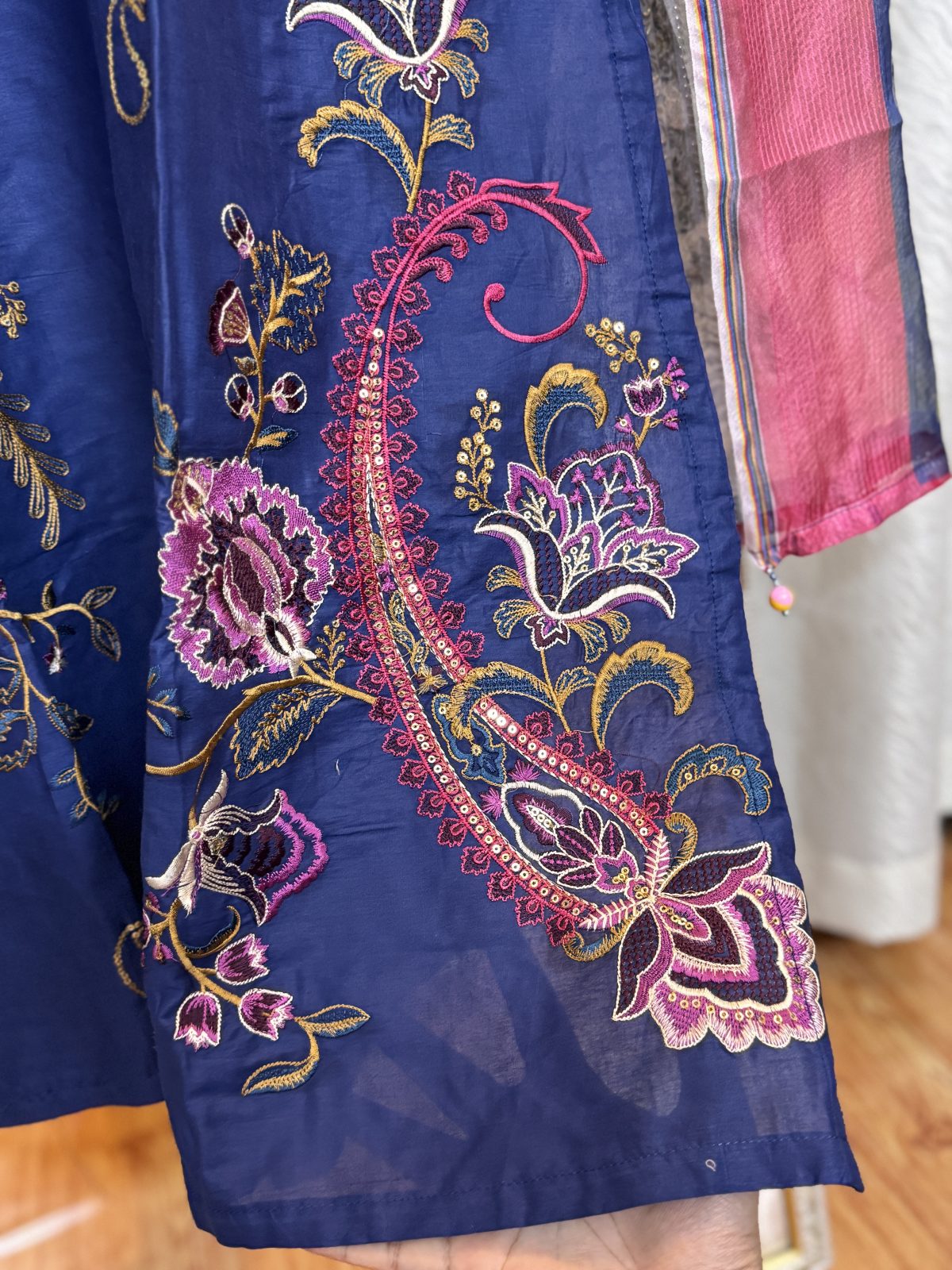 Pakistani Brand “KHADI” inspired Stitched cotton 3 piece kamiz Set k-4160