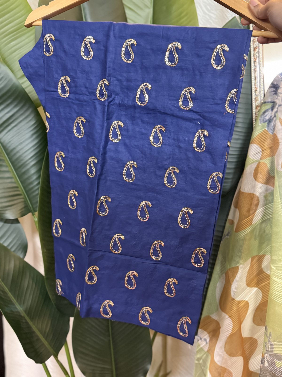 Pakistani Brand “KHADI” inspired Stitched cotton 3 piece kamiz Set k-4160