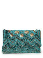 Tribal Chevron Embellished Cotton Canvas Sling Bag - Image 3