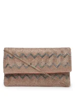 Kooky Chevron Embellished Cotton Canvas Sling Bag - Image 2