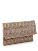 Kooky Chevron Embellished Cotton Canvas Sling Bag - Image 3