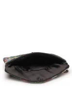 Boho Floral Embellished Satin Sling Bag - Image 4
