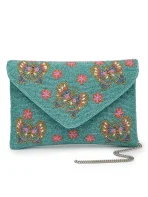 Boho Quirky Embellished Satin Sling Bag - Image 4