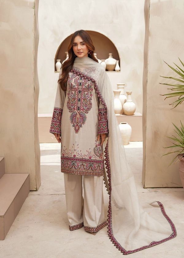PK Brand Zarqun Inspiring stitched ready to wear 3 piece set.